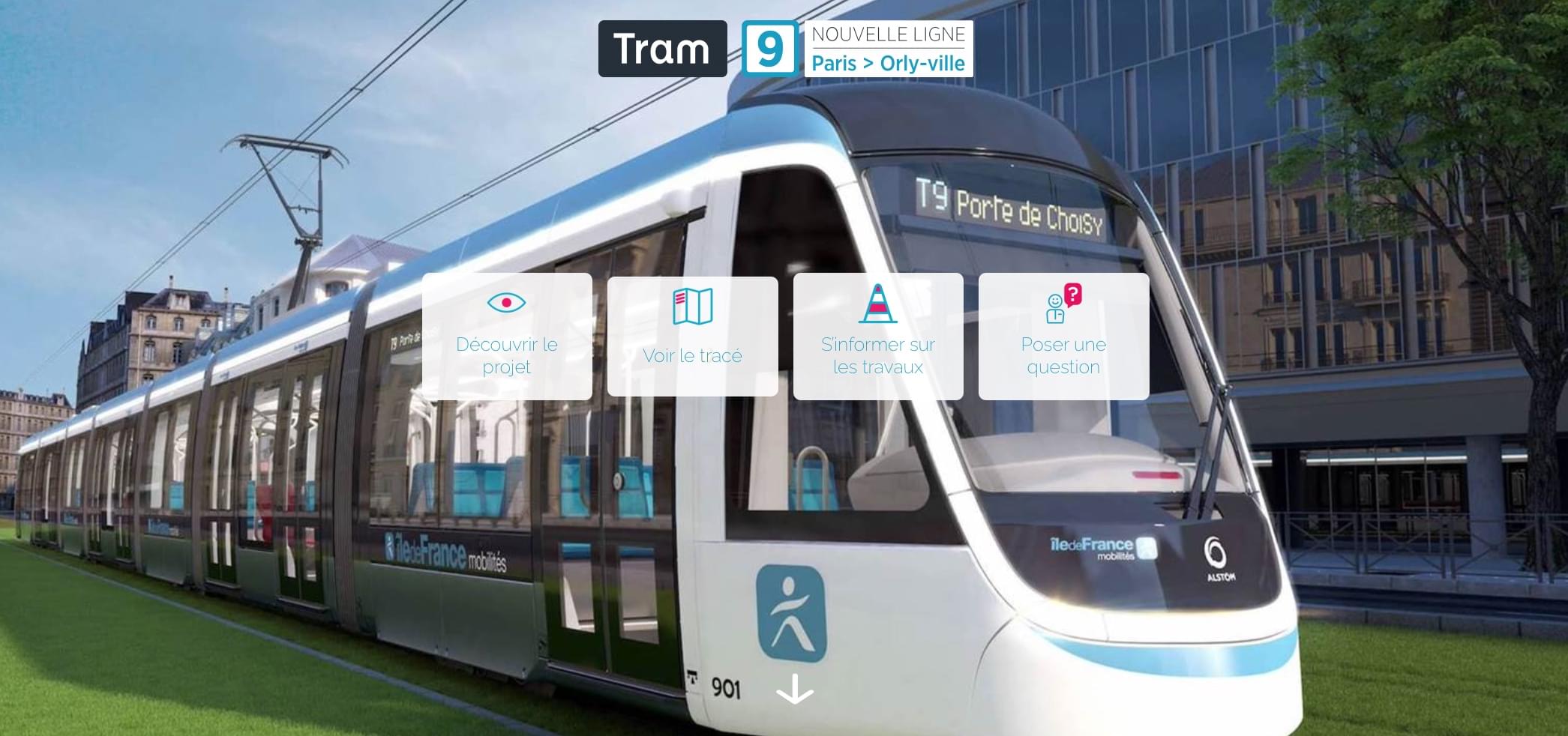 Tram T9 IDFM tram lumière avocat référence charrel