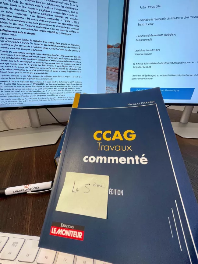 nouveau réforme CCAG 2021 travaux marchés publics