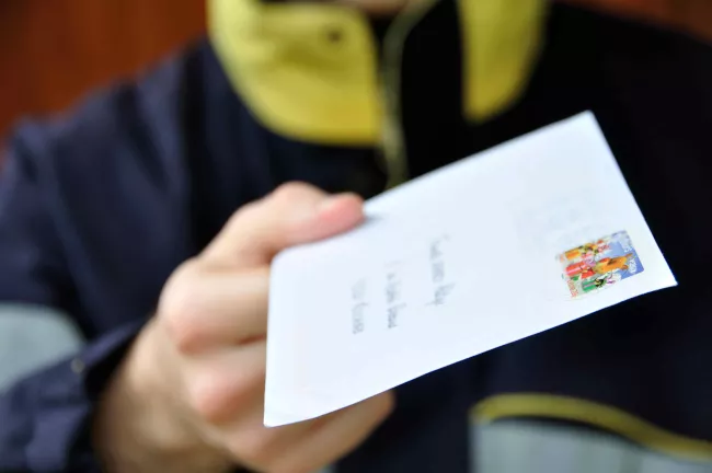 réception lettre